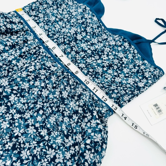 NWT ALI & JAY Blue Lagoon Stolls Floral Chiffon Wide Leg Jumpsuit - Picture 8 of 14